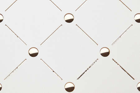 Grid texture background for decor. Platinum and silver texture.の写真素材