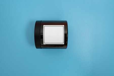 Body care. jars of body cream on a blue background. Advertising concept
