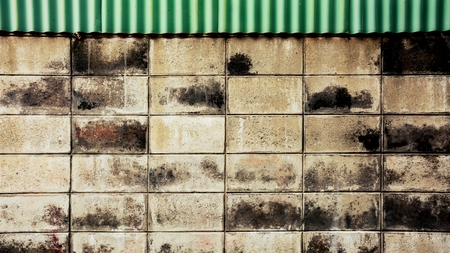 old brick block wall background