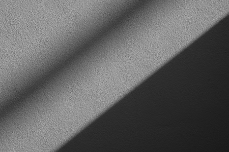 shadow from glass window on the wallの写真素材