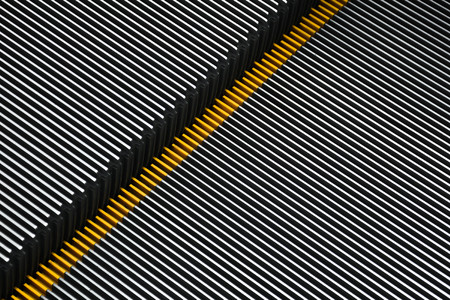 electric escalator - Close up
