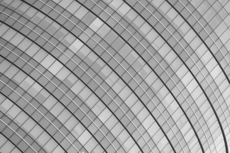 pattern of modern glass windows building skyscrapers of business center in the city - monochromeの写真素材