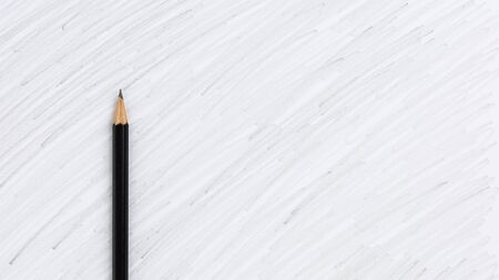 black colored pencil drawing on a white background