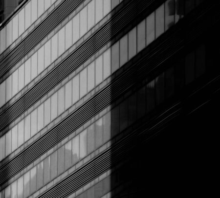 pattern of glass window at modern building - monochrome