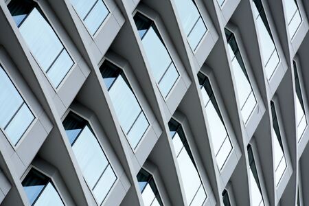 Office building windows backgroundの写真素材