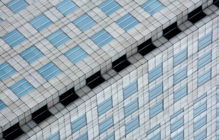 perfect architecture with window building pattern for backgroundの写真素材