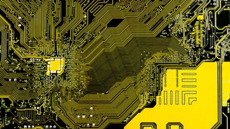 Motherboard circuit board. - Electronic computer hardware technology.の写真素材