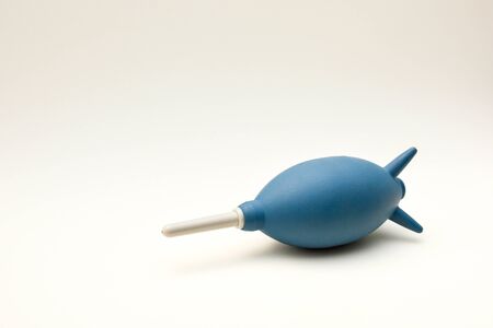 air blower pump dust cleaner on white backgroundの写真素材
