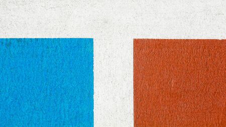 red and blue basketball court - close up