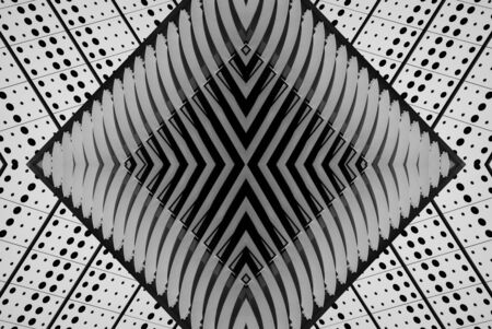 abstract of a metal structure at building. - light and shadowの写真素材