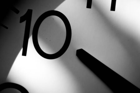 closeup at 10 o'clock - monochrome