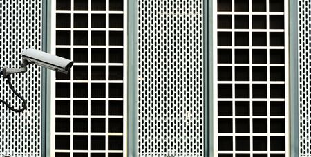 Security CCTV camera at office buildingの写真素材