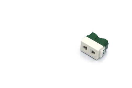 plug socket isolated on white background
