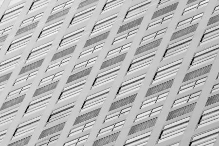 glass window of contemporary skyscraper - monochrome