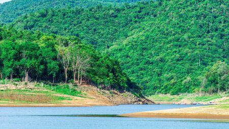 Lake and mountain in summer. - Mountain landscape.の写真素材