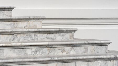 pattern of a luxury grey marble stairs.の写真素材