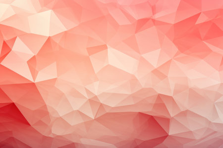 Assorted geometric shapes in peach fuzz tones balanced and visually appealing compositionの素材