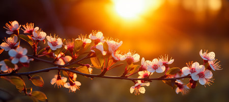 A burst of vibrant colors embracing the arrival of spring and the energy of the spring equinoxの素材