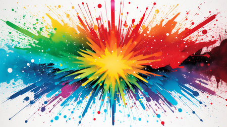 Vibrant and intricate background bursting with captivating colors and mesmerizing detailsの素材