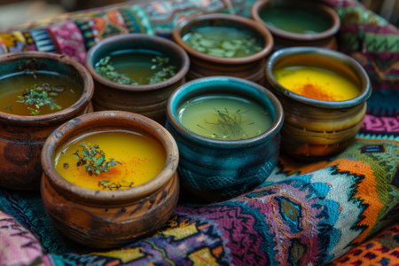 group therapy with tea, participants are handed a cozy herbal tea at the start of group therapy, a soothing tradition marking the start of a transformative journey to wellnessの素材