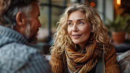 a confident young hispanic psychologist leads a senior caucasian woman in a mindfulness exercise in a calming room, promoting mental health and well-beingの素材
