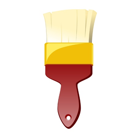 Red Paint Brushのイラスト素材