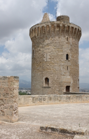 Castle de Bellver  Fragment  Majorca のeditorial素材