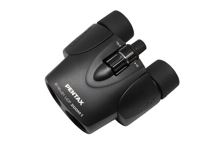 RUSSIA, MOSCOW - MAY 21, 2016. Binoculars isolated on white.のeditorial素材