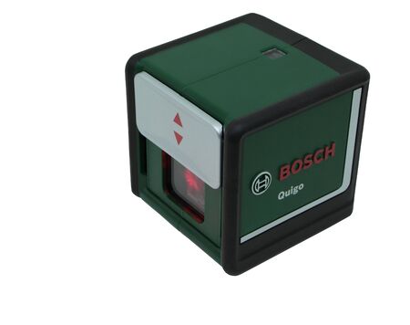 MOSCOW, RUSSIA-MAY 24, 2016. Laser level Bosch isolated on whiteのeditorial素材