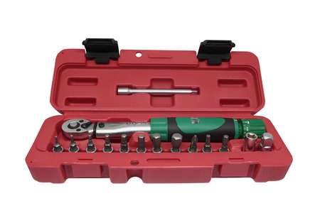 RUSSIA, MOSCOW - MAY 20, 2016. Torque wrench XITE model XT2-20 isolated on white.のeditorial素材