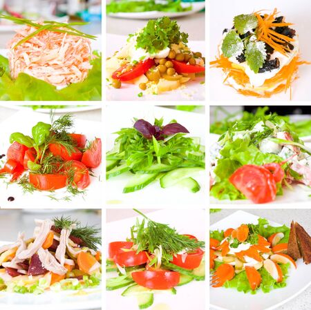 set of salatの写真素材