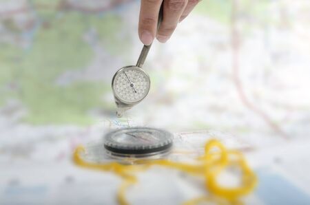 measured on the map curvimeter