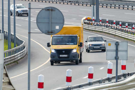 cars at the transport interchangeのeditorial素材