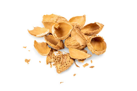 Heap of almond shells.