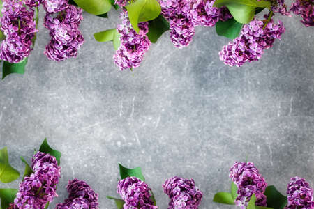 Lilac lilac shaped frame paint the frame with stone granite background for text and...
