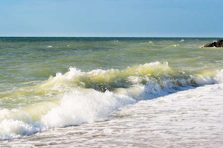 The Black Sea waves before the storm starts