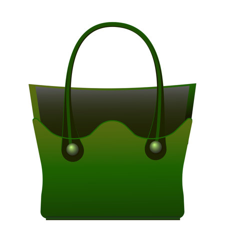 Bright summer fashion women's accessories. illustration stylish bag. flat lay. copyspace. layoutの写真素材