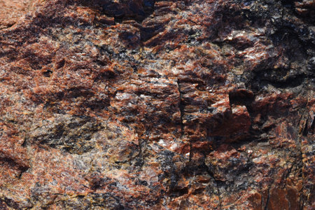 Granite natural texture of rock surface in mountainsの写真素材
