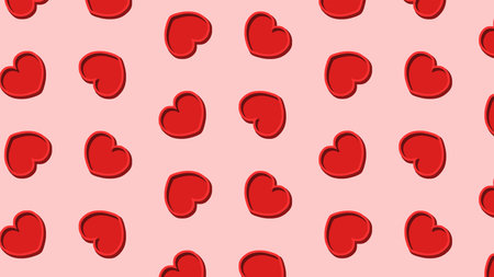 Bright festive print for Valentines Day.の写真素材