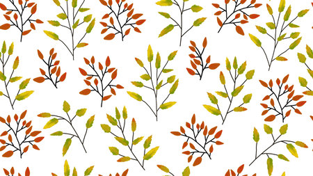 Minimalist print for the fall seasonの写真素材