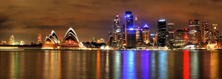 Sydney Harbour with Opera House and Bridgeのeditorial素材
