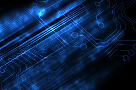 Microchip backgroundの写真素材