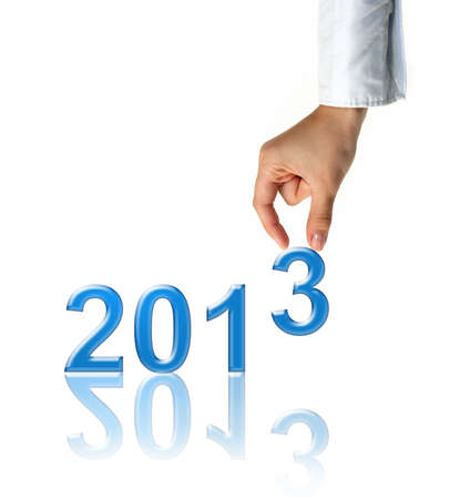 New 2013 year greeting concept made in original style, 2013, happy new year.の写真素材