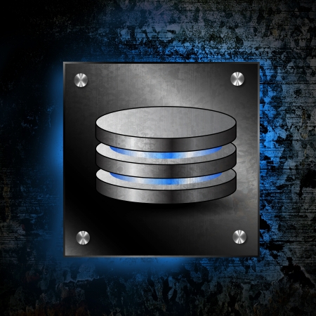 Database icon background - informaton technology conceptの写真素材