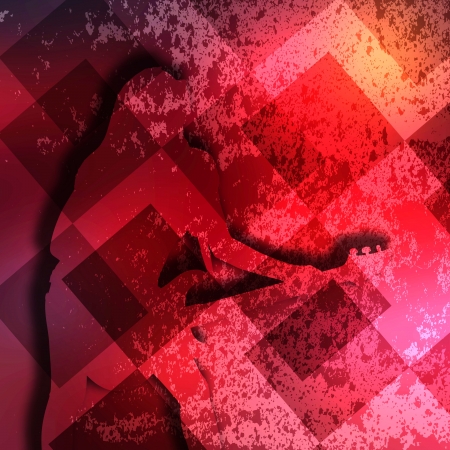 Guitarist texture background in colorの写真素材