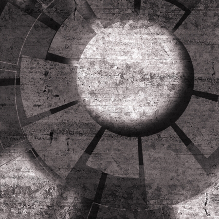 Technology design with texture and tech and grunge elementsの写真素材