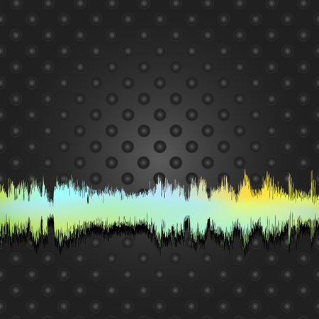 Vector music background concept in colorのイラスト素材