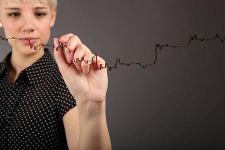 Commodity trading - currency trading dollar euro conceptの写真素材