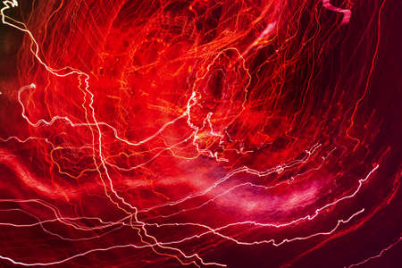 Abstract Red burning background with lightning effectの写真素材