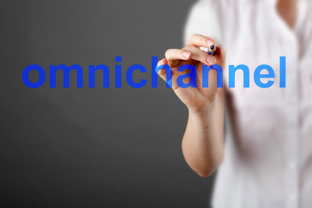 Omnichannel retail concept. Mobile payments online shopping and customer network connection, m-banking の写真素材